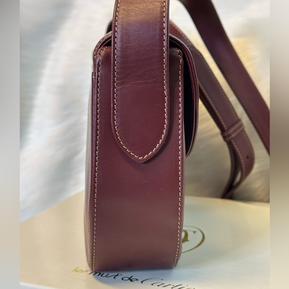 Cartier Deep Burgundy Shoulder Bag - Picture 5 of 15